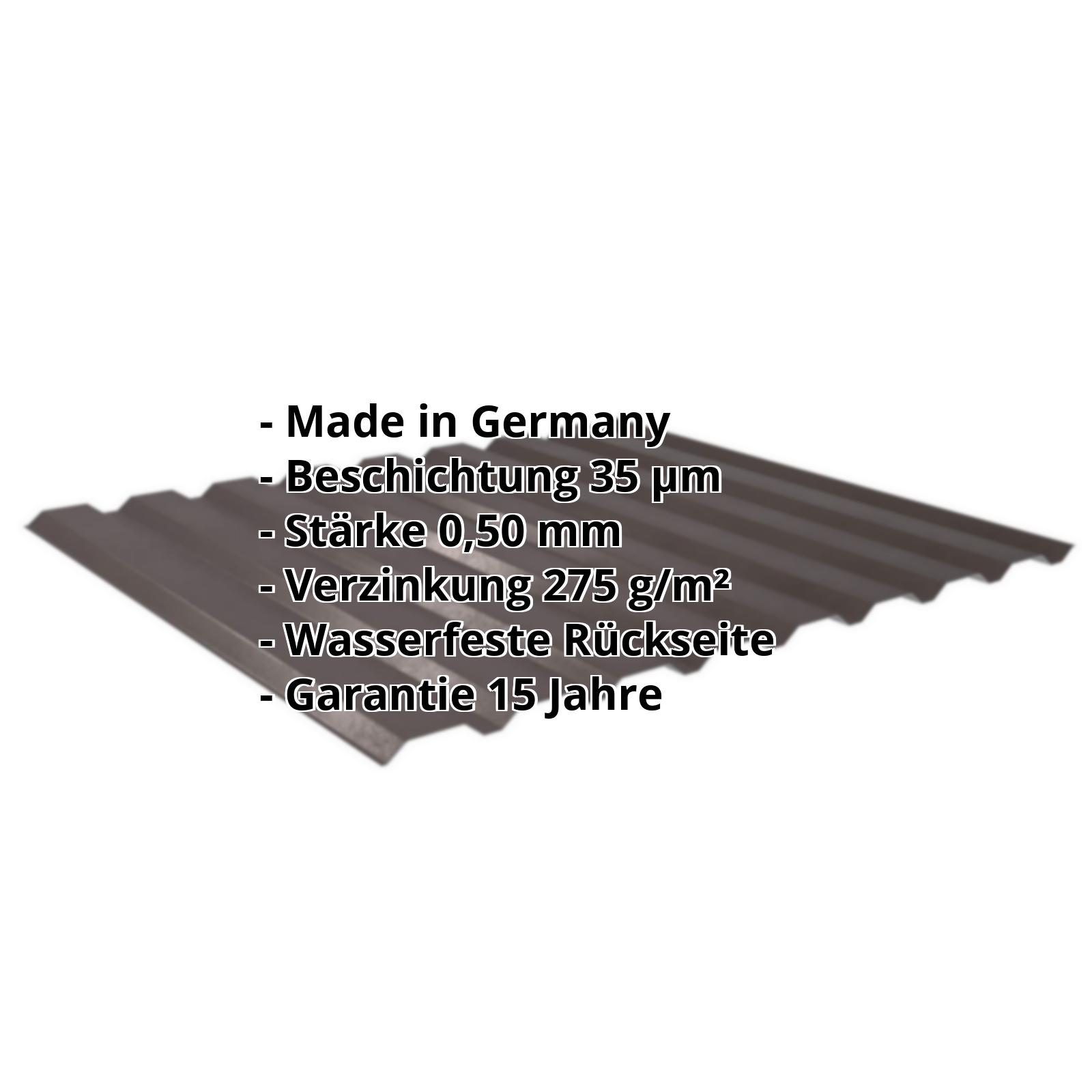 Winter Sale % 10 Stück Trapezblech (39,20m²) Dunkelbraun 3,50 Meter Länge 1.Wahl 0,50 mm Dachblech Wandblech Profilbleche hotsell Trapezbleche Dachverkleidung Wandverkleidung