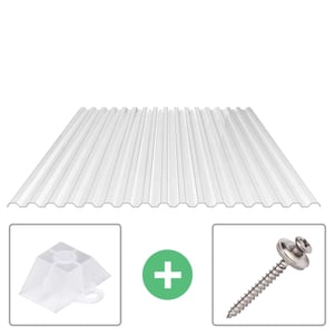 Polycarbonat Spundwandplatte | 76/18 | Sparpaket