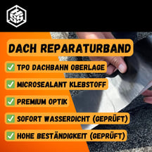 Dach Reparaturband mit MicroSealant® | Breite 50 mm | Länge 2,50 m | Weiß #3