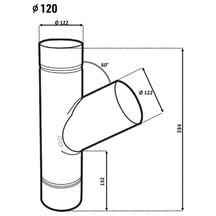 Fallrohrabzweig | Stahl | Ø 120 mm | 9007 - Graualuminium #2