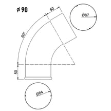 Fallrohrauslauf | Stahl | Ø 90 mm | 7024 - Graphitgrau #2