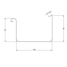 Kastenrinne | Stahl | Ø 125 mm | 7016 - Anthrazitgrau | Länge = 3 m #2