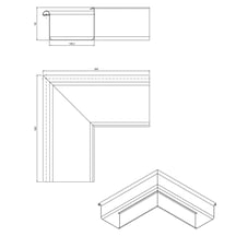 Rinnenaußenwinkel 90° | Stahl | Ø 125 mm | 7016 - Anthrazitgrau #2