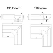 Rinneninnenwinkel 90° | Stahl | Ø 150 mm | 8004 - Kupferbraun #2