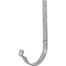 Universal Rinnenhalter | Stahl | Ø 150 mm | 9006 - Weißaluminium | Länge = 210 mm #1