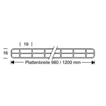 Polycarbonat Stegplatte | 16 mm | Breite 980 mm | Opal Weiß | 6000 mm #5