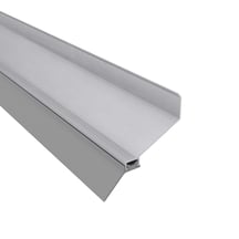 Wandanschlussprofil | Aluminium | Mit Lippendichtung | Blank | Länge 7100 mm #1