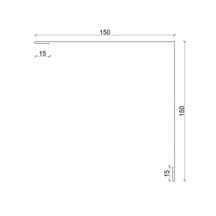 Außenecke | 150 x 150 x 2000 mm | Stahl 0,50 mm | 35 µm Mattpolyester | 011 - Grün #3