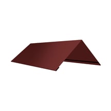 Firstblech flach | 200 x 200 x 2000 mm | 140° | Stahl 0,75 mm | 50 µm PURLAK® | 9002 - Grauweiß #1