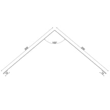 Firstblech flach | 200 x 200 x 2000 mm | 140° | Stahl 0,75 mm | 50 µm PURLAK® | 9005 - Tiefschwarz #3