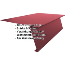 Startprofil | Für Stehfalzprofil PD-510-S | Stahl 0,50 mm | 25 µm Polyester | 3005 - Weinrot #2