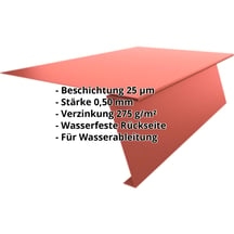 Startprofil | Für Stehfalzprofil PD-510-S | Stahl 0,50 mm | 25 µm Polyester | 3016 - Korallenrot #2