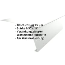 Startprofil | Für Stehfalzprofil PD-510-S | Stahl 0,50 mm | 25 µm Polyester | 7035 - Lichtgrau #2