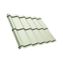 Pfannenblech Szafir 350/15 | Anti-Tropf 700 g/m² | Stahl 0,63 mm | 25 µm Polyester | 9002 - Grauweiß #1