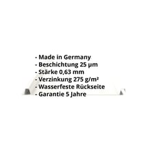 Stehfalzblech 33/500-LE | Dach | Stahl 0,63 mm | 25 µm Polyester | 9002 - Grauweiß #2