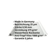 Stehfalzblech 33/500-LR | Dach | Anti-Tropf 1000 g/m² | Stahl 0,50 mm | 25 µm Polyester | 7035 - Lichtgrau #2