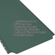 Stehfalzblech PD-510-S | Nano | Anti-Tropf 700 g/m² | Stahl 0,50 mm | 25 µm Polyester | 6005 - Moosgrün #2