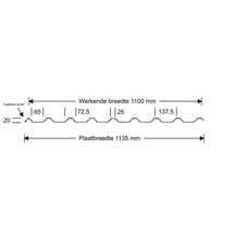 Trapezblech 20/1100 | Dach | Anti-Tropf 1000 g/m² | Stahl 0,75 mm | 60 µm Puramid | 7016 - Anthrazitgrau #9