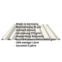 Trapezblech 20/1100 | Dach | Anti-Tropf 2400 g/m² | Stahl 0,50 mm | 25 µm Polyester | 9010 - Reinweiß #2
