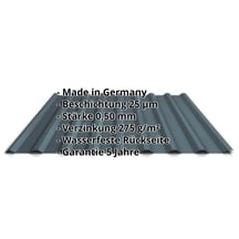 Trapezblech 20/1100 | Dach | Stahl 0,50 mm | 25 µm Polyester | 7016 - Anthrazitgrau #2