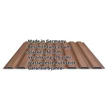 Trapezblech 20/1100 | Wand | Stahl 0,50 mm | 35 µm Strukturpolyester | Holzoptik - Eiche #2