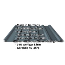Trapezblech 35/207 | Dach | Anti-Tropf 2400 g/m² | Stahl 0,50 mm | 60 µm TTHD | 7016 - Anthrazitgrau #2
