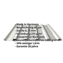 Trapezblech 35/207 | Dach | Anti-Tropf 2400 g/m² | Stahl 0,75 mm | 60 µm Puramid | 9002 - Grauweiß #2