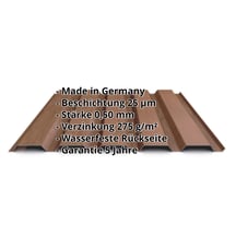 Trapezblech 35/207 | Wand | Stahl 0,50 mm | 35 µm Strukturpolyester | Holzoptik - Eiche #2