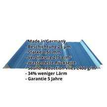 Trapezblech 45/333 | Dach | Anti-Tropf 2400 g/m² | Stahl 0,50 mm | 25 µm Polyester | 5010 - Enzianblau #2