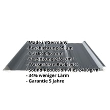 Trapezblech 45/333 | Dach | Anti-Tropf 2400 g/m² | Stahl 0,50 mm | 25 µm Polyester | 7016 - Anthrazitgrau #2