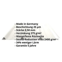 Trapezblech 45/333 | Dach | Anti-Tropf 2400 g/m² | Stahl 0,50 mm | 25 µm Polyester | 9002 - Grauweiß #2