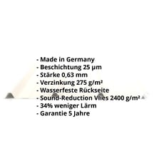 Trapezblech 45/333 | Dach | Anti-Tropf 2400 g/m² | Stahl 0,63 mm | 25 µm Polyester | 9010 - Reinweiß #2