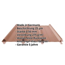 Trapezblech 45/333 | Dach | Anti-Tropf 700 g/m² | Stahl 0,50 mm | 25 µm Polyester | 8011 - Nussbraun #2