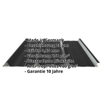 Trapezblech 45/333 | Dach | Anti-Tropf 700 g/m² | Stahl 0,50 mm | 35 µm Mattpolyester | 33 - Schwarz #2