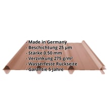 Trapezblech 45/333 | Dach | Stahl 0,50 mm | 25 µm Polyester | 8011 - Nussbraun #2