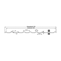 Trapezblech T18DR | Dach | Anti-Tropf 700 g/m² | Stahl 0,50 mm | 50 µm PURMAT® | 033 - Schwarz #9