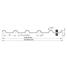 Trapezblech T35/207M | Dach | Anti-Tropf 700 g/m² | Aluminium 0,70 mm | 25 µm Polyester | 8012 - Rotbraun #9