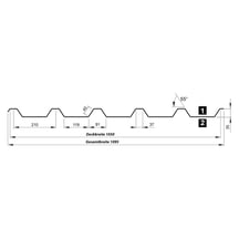 Trapezblech T35/207M | Dach | Anti-Tropf 700 g/m² | Stahl 0,75 mm | 25 µm Polyester | 9007 - Graualuminium #9