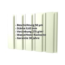 Trapezblech T35/207M | Wand | Stahl 0,63 mm | 50 µm PURLAK® | 9002 - Grauweiß #2