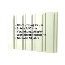 Trapezblech T35/207M | Wand | Stahl 0,50 mm | 25 µm Polyester | 9002 - Grauweiß #2