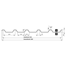 Trapezblech T35M | Dach | Anti-Tropf 700 g/m² | Aluminium 0,70 mm | 25 µm Polyester | 8012 - Rotbraun #9