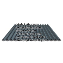 Wellblech 18/1064 | Dach | Anti-Tropf 700 g/m² | Sonderposten | Stahl 0,40 mm | 25 µm Polyester | 7016 - Anthrazitgrau #2