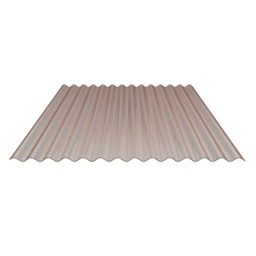 Polycarbonat Wellplatte | 76/18 | 2,80 mm | Bronze | Wabenstruktur | 2000 mm