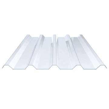 PVC Spundwandplatte | 250/50 | 1,50 mm | Klarbläulich | 2000 mm