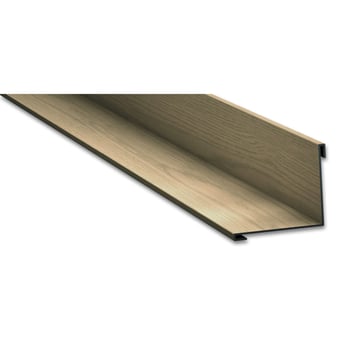 Innenecke | 115 x 115 x 2000 mm | Stahl 0,50 mm | 35 µm Strukturpolyester | Holzoptik - Ahorn
