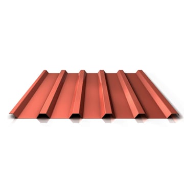 Trapezblech 35/207 | Dach | Anti-Tropf 1000 g/m² | Sonderposten | Stahl 0,40 mm | 25 µm Polyester | 8004 - Kupferbraun