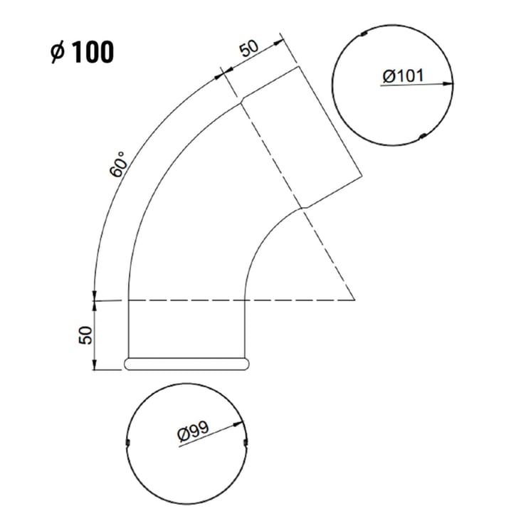 Fallrohrauslauf | Stahl | Ø 100 mm | 7024 - Graphitgrau #2