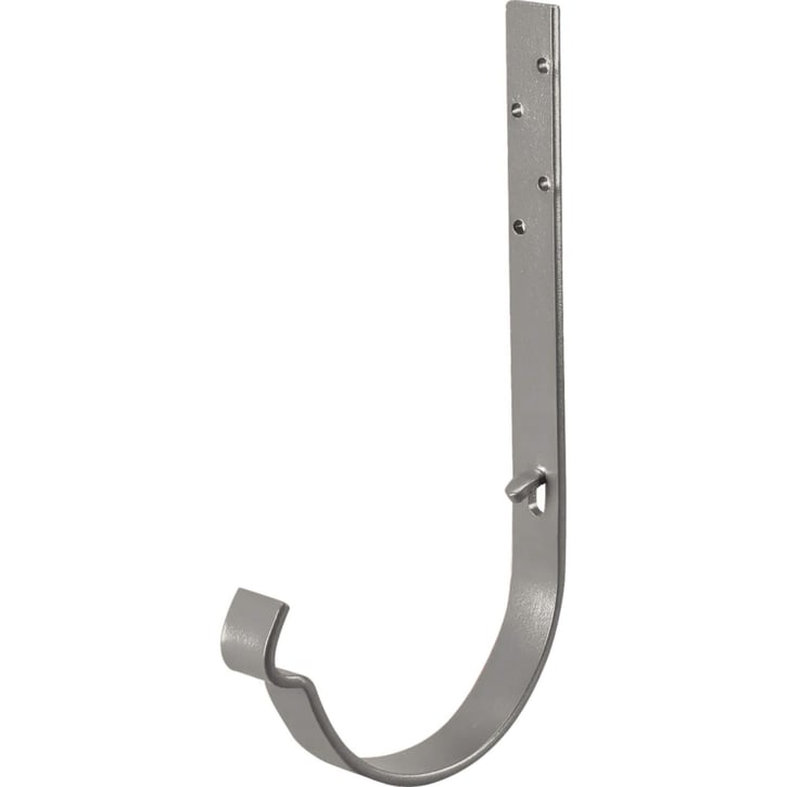 Universal Rinnenhalter | Stahl | Ø 125 mm | 9007 - Graualuminium | Länge = 210 mm #1