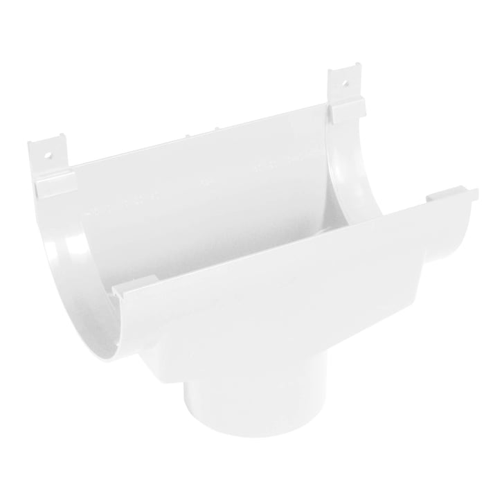 Kunststoff Dachrinnen Sparpaket 8 m | Ø 125/90 mm | Farbe Weiß #6