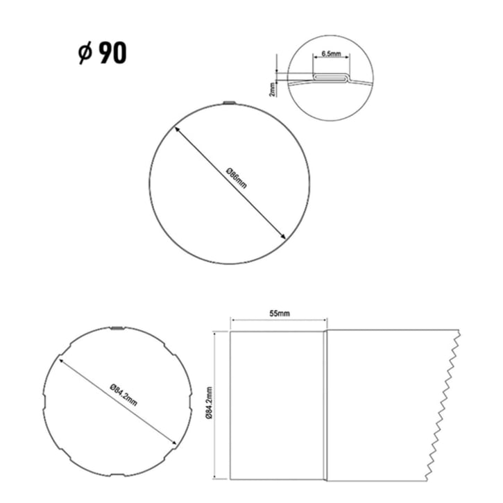 Stahl Dachrinnen Sparpaket 10 m | Ø 125/90 mm | 7016 - Anthrazitgrau #15